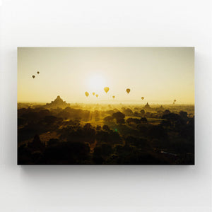 Hot Air Balloons Sunset Art  | MusaArtGallery™