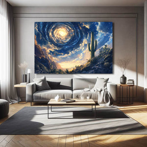Huricain Cactus Art Print