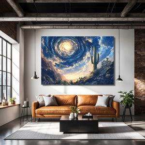 Huricain Cactus Art Print