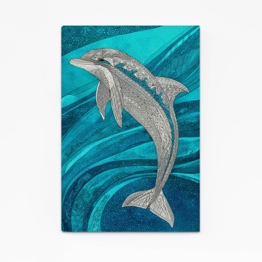 ICE Blue Dolphin Art
