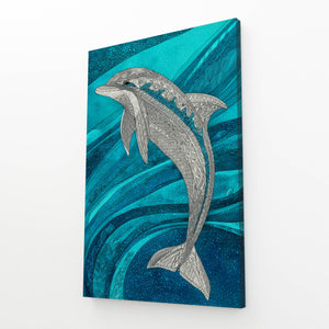ICE Blue Dolphin Art