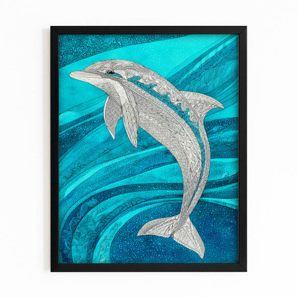 ICE Blue Dolphin Art