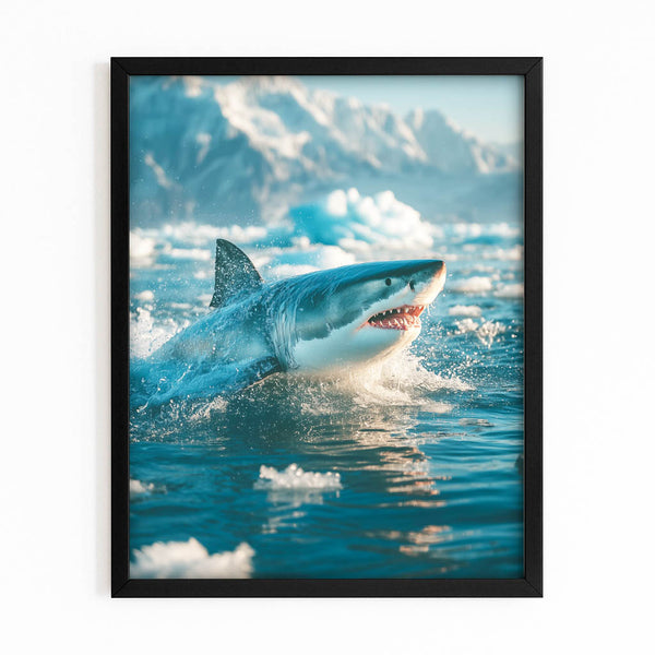 Ice Shark Canvas