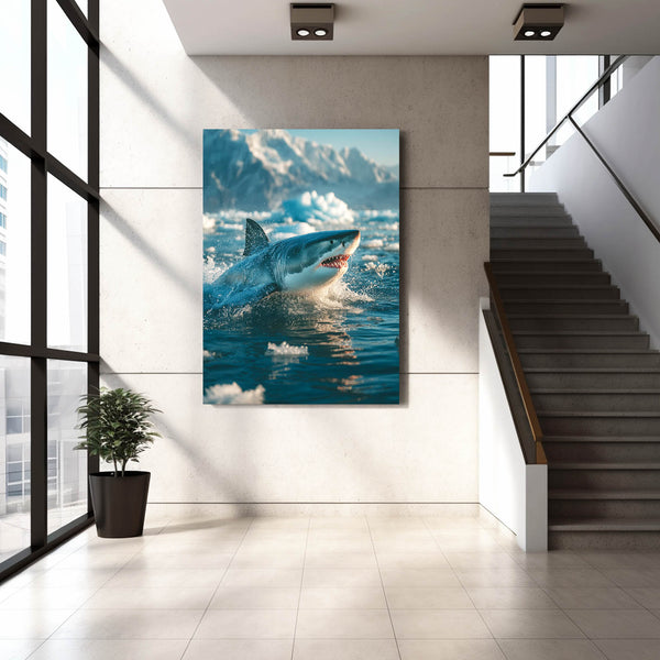 Ice Shark Canvas