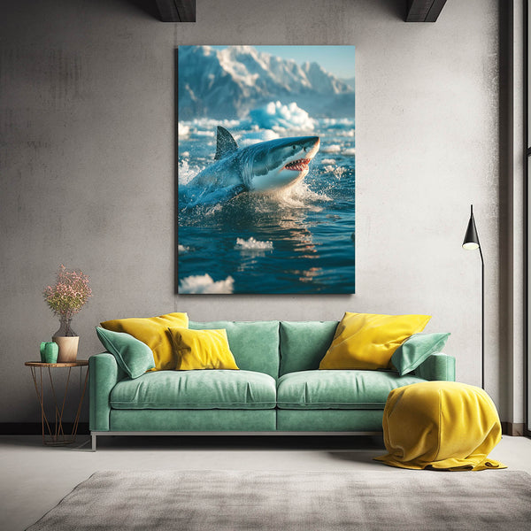 Ice Shark Canvas