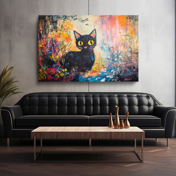 Impressionist Cat Wall Art