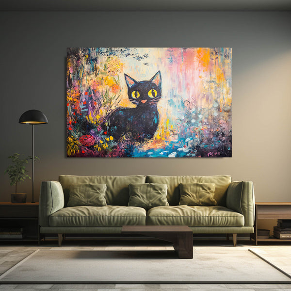 Impressionist Cat Wall Art