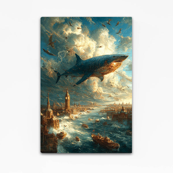 Impressionist Shark Canvas