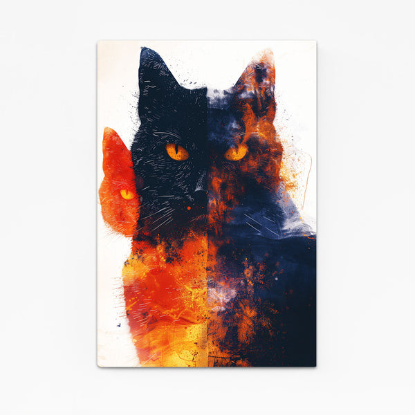 Inferno Gaze Cat Art | MusaArtGallery™