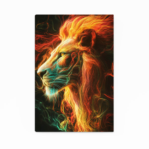 Inferno Lion Wall Art | MusaArtGallery™