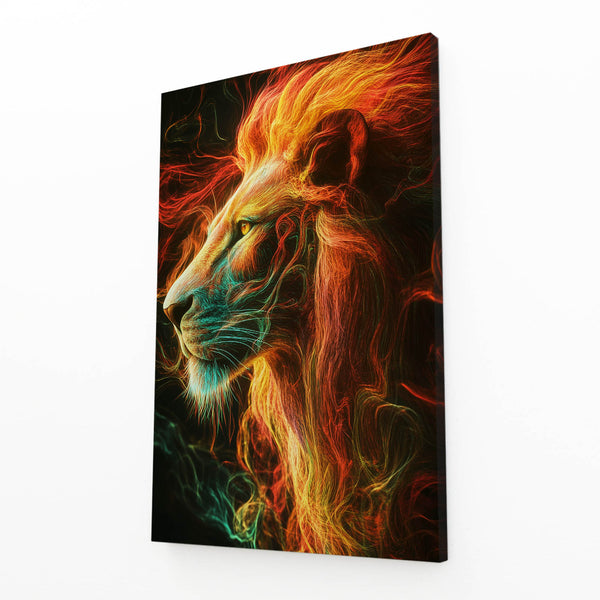 Inferno Lion Wall Art | MusaArtGallery™