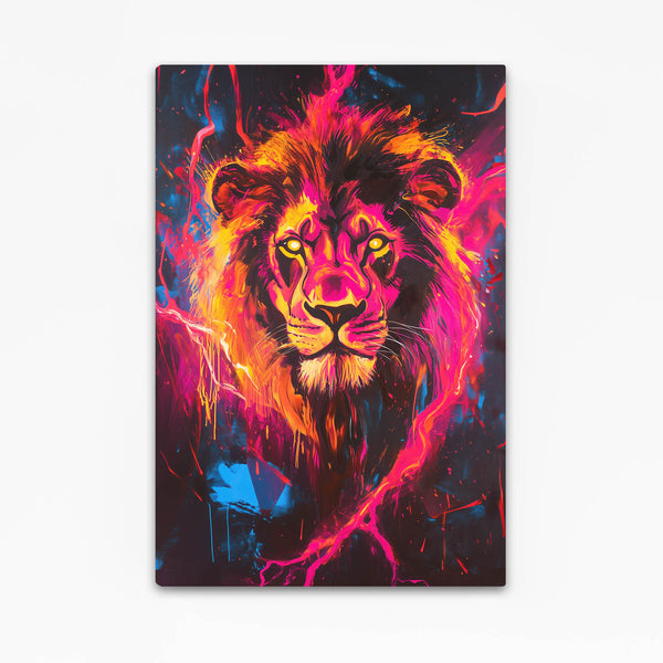 Inferno Majesty Lion Wall Art | MusaArtGallery™