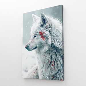 Injured Wolf Wall Art   | MusaArtGallery™