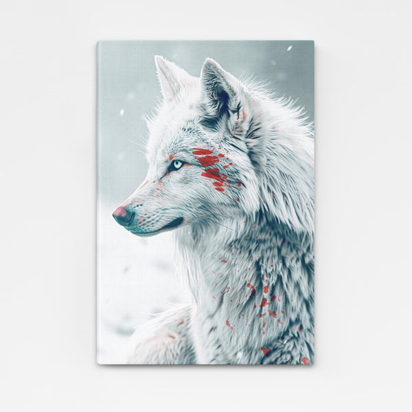 Injured Wolf Wall Art   | MusaArtGallery™