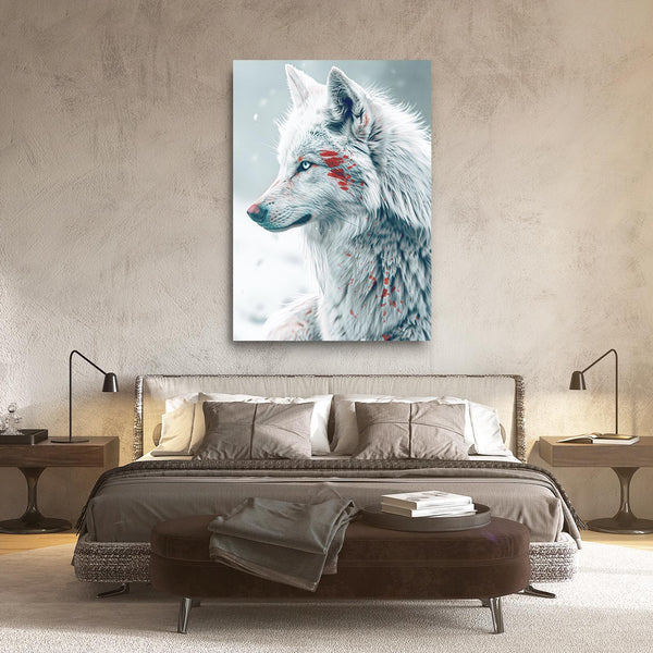 Injured Wolf Wall Art   | MusaArtGallery™