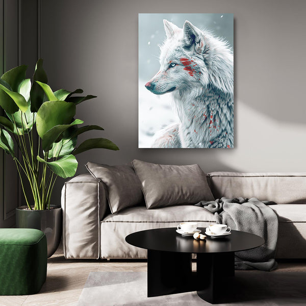 Injured Wolf Wall Art   | MusaArtGallery™