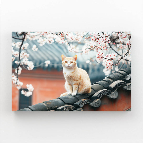 Japan Roof Cat Wall Art