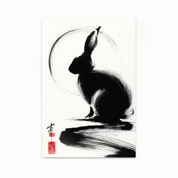 Japanese Bunny Rabbit Wall Art