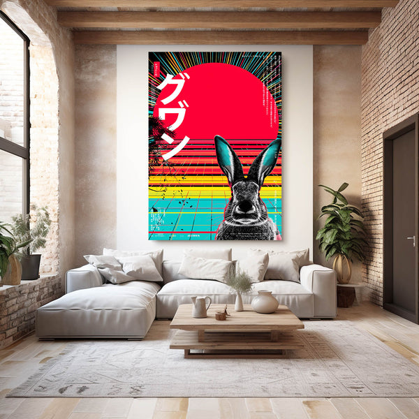 Japanese Bunny Wall Art