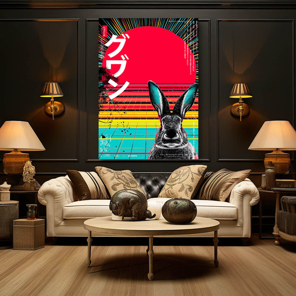 Japanese Bunny Wall Art