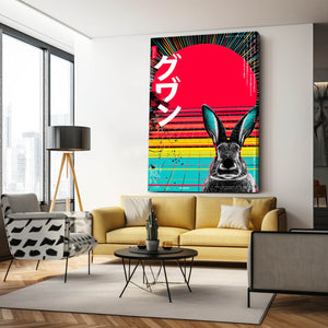 Japanese Bunny Wall Art