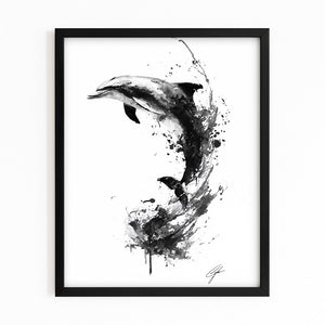 Japanese Dolphin Art