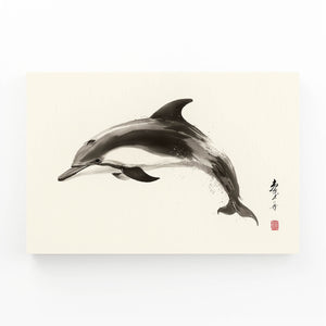Japanese Dolphin Wall Art
