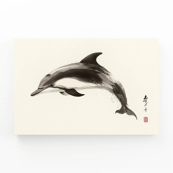 Japanese Dolphin Wall Art