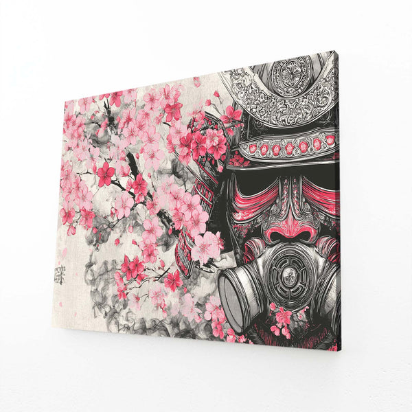 Japanese Mask Cherry Blossom Wall Art