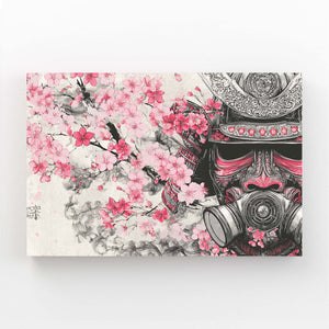 Japanese Mask Cherry Blossom Wall Art