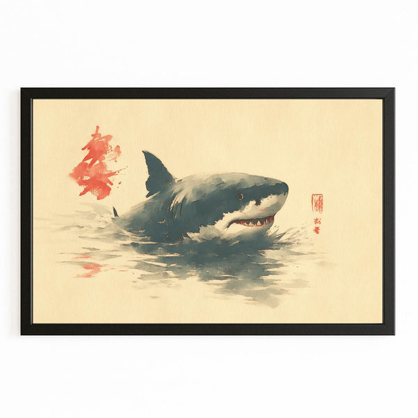 Japanese Shark Artwork