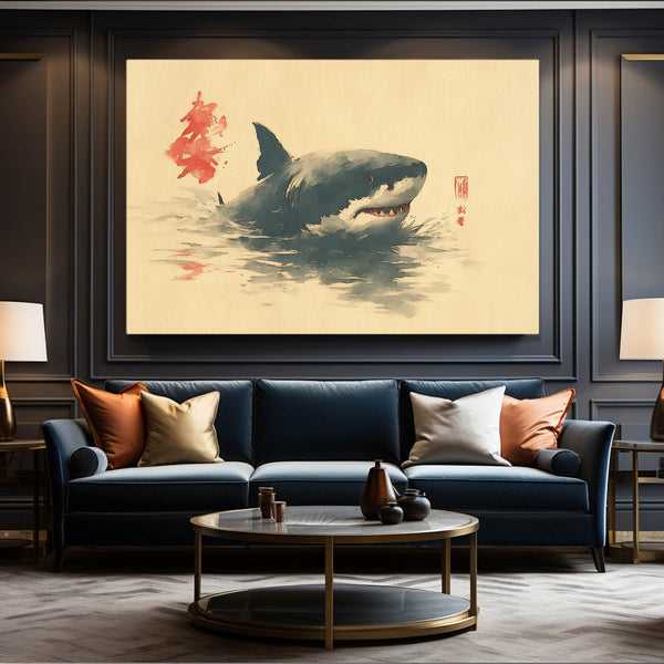 Japanese Shark Artwork