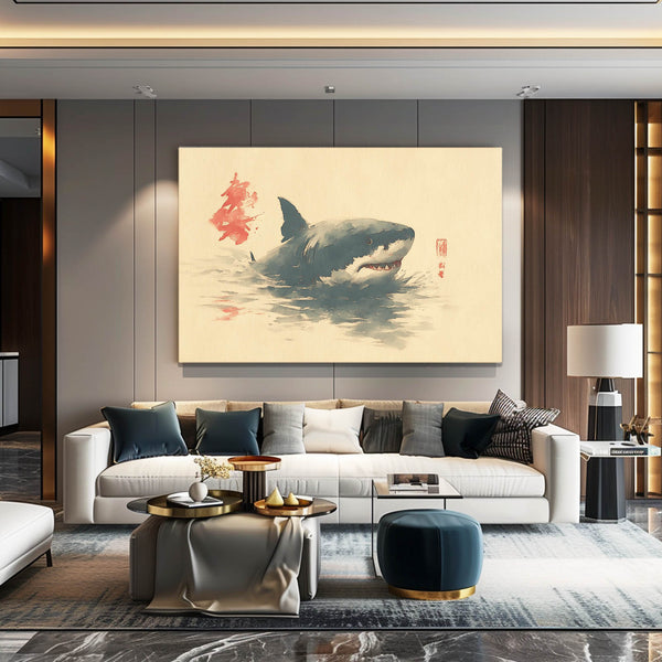 Japanese Shark Artwork
