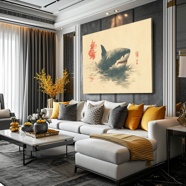 Japanese Shark Artwork