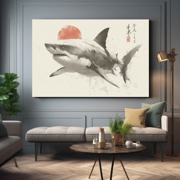 Japanese Shark Wall Art