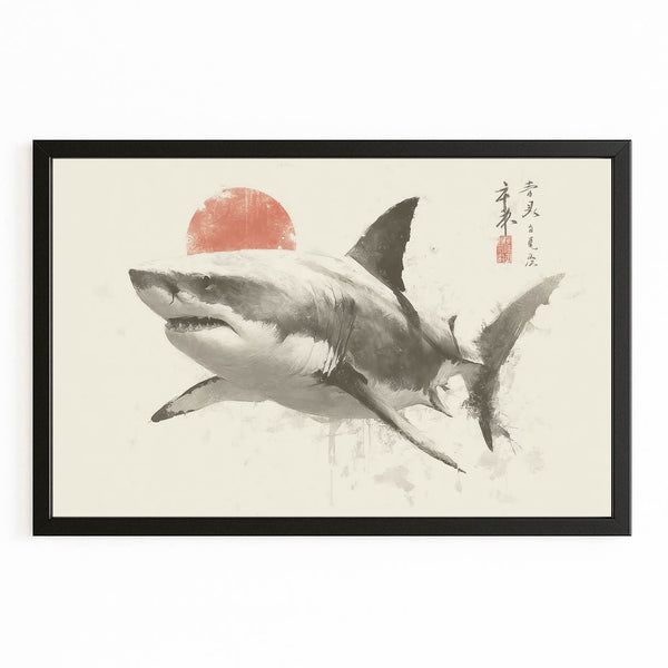 Japanese Shark Wall Art