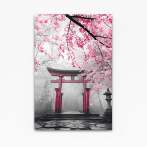 Japanese Torii Cherry Blossom Wall Art
