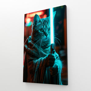 Jedi Cat Wall Art | MusaArtGallery™