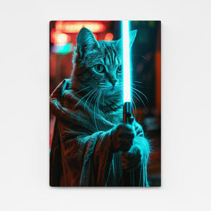 Jedi Cat Wall Art | MusaArtGallery™