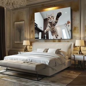 Jumping Cat Wall Art