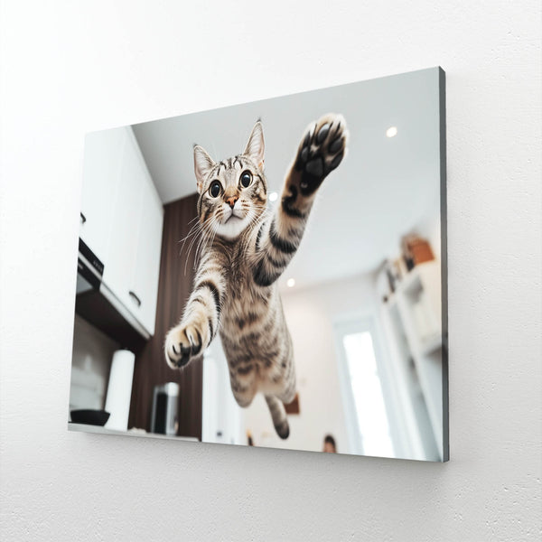 Jumping Cat Wall Art