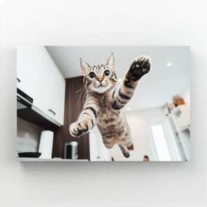 Jumping Cat Wall Art