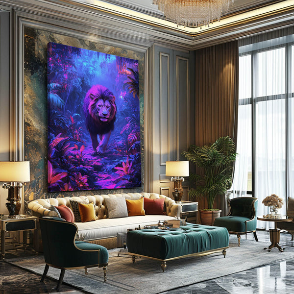 Jungle King Lion Wall Art | MusaArtGallery™