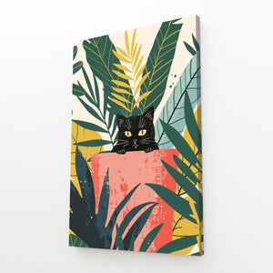 Jungle Peek Cat Art | MusaArtGallery™