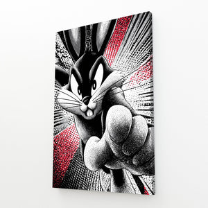 Kid Bunny Rabbit Wall Art