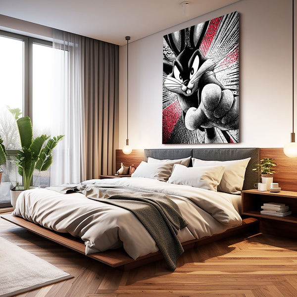 Kid Bunny Rabbit Wall Art