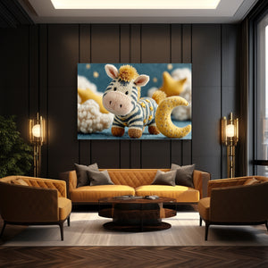 Kid Zebra Wall Art