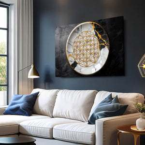 Kintsugi Flower Of Life Art