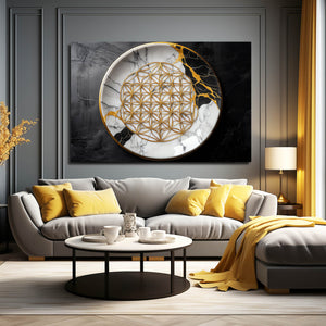 Kintsugi Flower Of Life Art