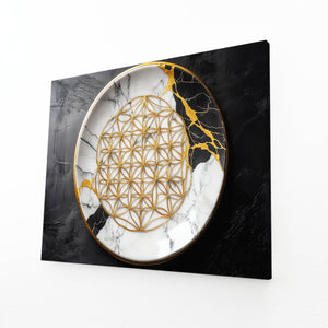 Kintsugi Flower Of Life Art